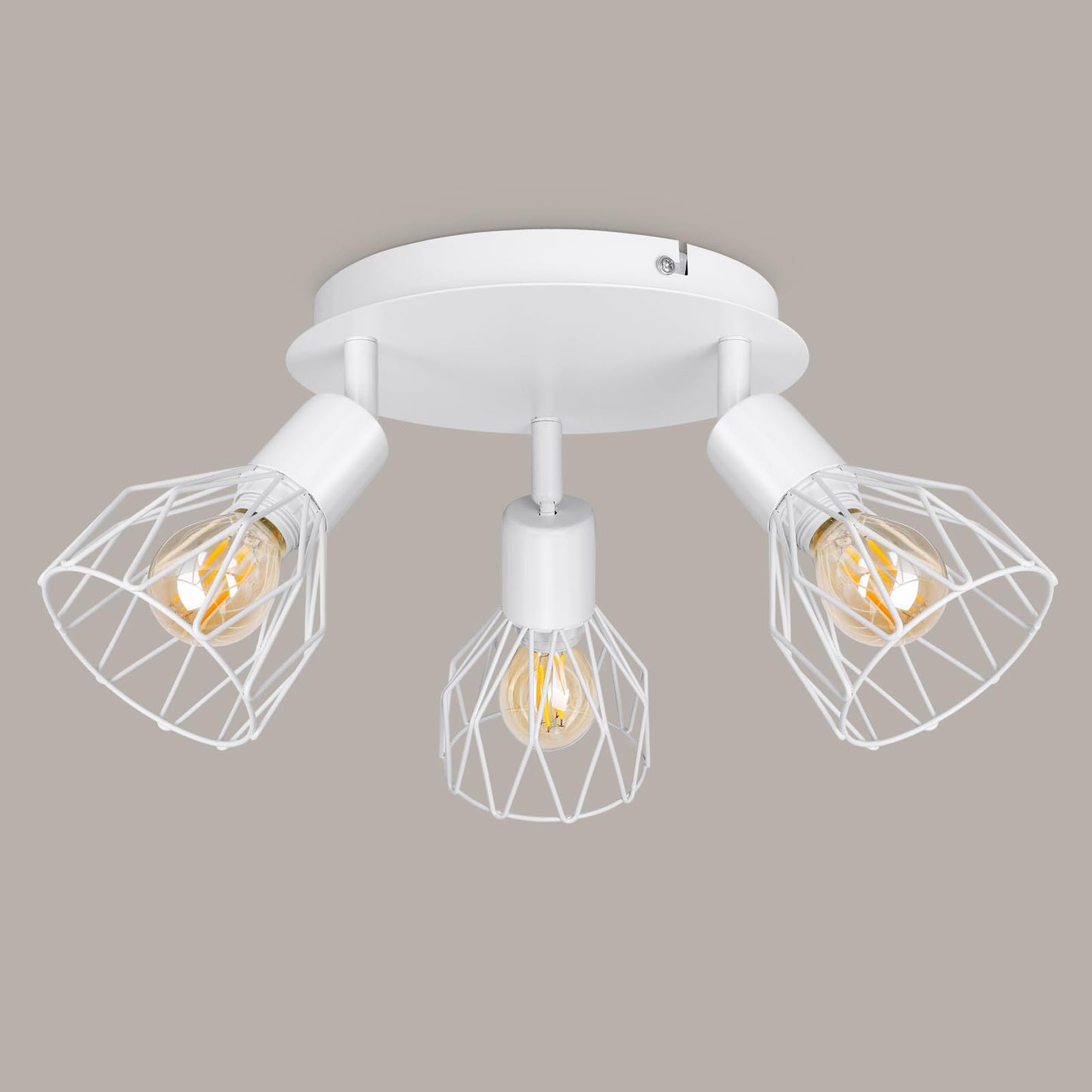 Kimjo Led Deckenstrahler 6 Flammig - Deckenleuchte Strahler E14 Schwenkbar - Deckenlampe Schwarz 6 Flammig Lampe Wohnzimmer - Deckenlampe LED Deckenleuchte Küche Deckenspot Ohne Leuchtmittel