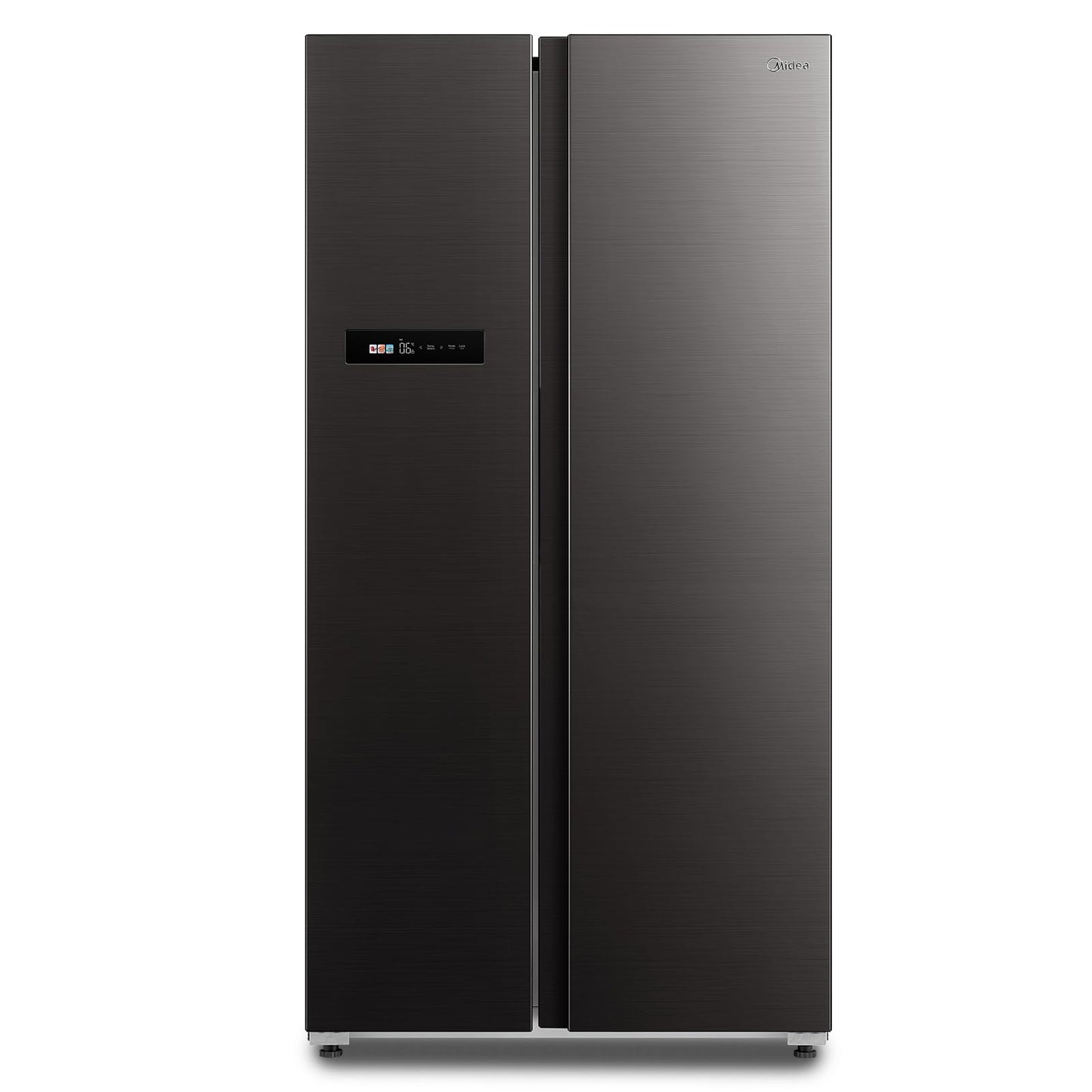 Midea KS-DDX 6.32 WT Side-by-Side Kühl-/Gefrierkombination/ 178,8 cm Höhe/ 254 kWh/Jahr/No Frost/Dual Inverter Compressor/mit 3in1 Wasser-/Eisspender und Wassertank, Dark Inox