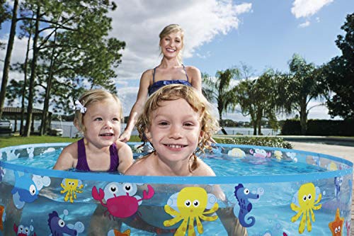 Bestway FillN Fun Planschbecken, Sparking Sea, 122 x 25 cm