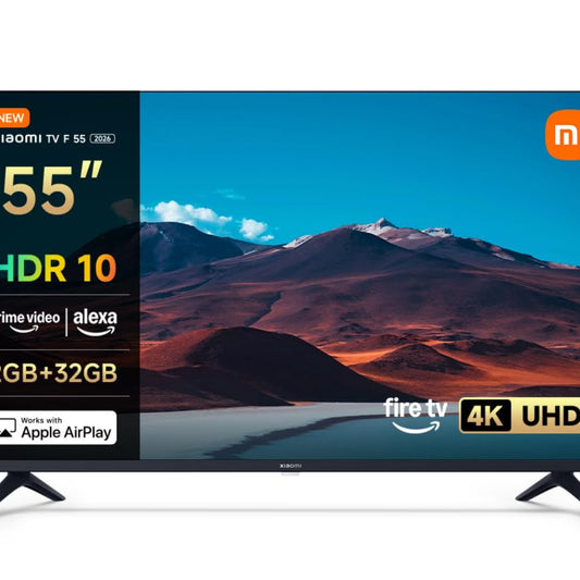 Xiaomi F, 50 Zoll (127 cm), 4K UHD, Smart TV, Fire TV, Triple Tuner DVB-C/S/S2/T/T2,HDR10, MEMC,Game Boost mode 120Hz, Sprachsteuerung mit Alexa, 2GB+32GB, Kompatibel mit Apple AirPlay