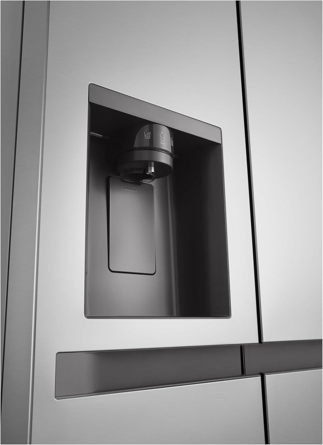 LG GSLC40PYPE Side-by-Side Kühlschrank ǀ Smart Inverter Compressor ǀ Eis- und Wasserspenderǀ Total No Frost Technologie ǀ EEK E ǀ 638 L