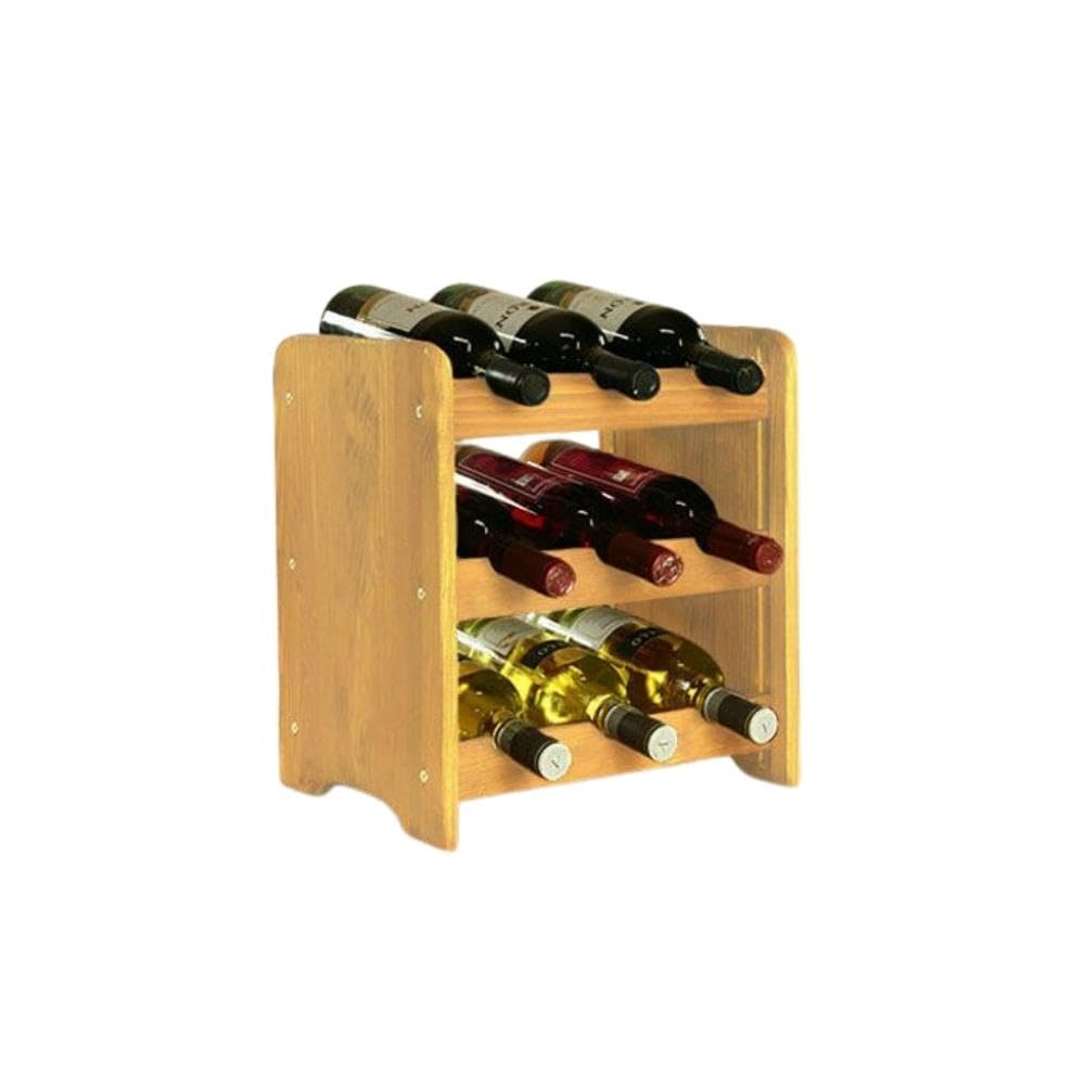 PROREGAL Weinregal PINOTWINE C | HxBxT 87,2x63,2x26,5cm | 42 Flaschen | Massives Kiefernholz | Natur unbehandelt | Weinhalter Weinständer Flaschenständer Flaschenregal Holzregal