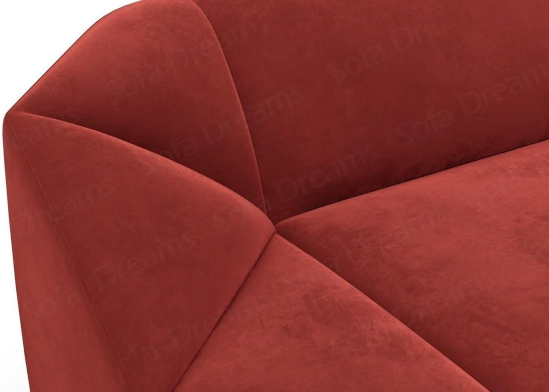 Wohnlandschaft Cabrera U-Shape Fabric Sofa in Velvet Designer Sofa Sun Velvet (Green, Ottoman Left)