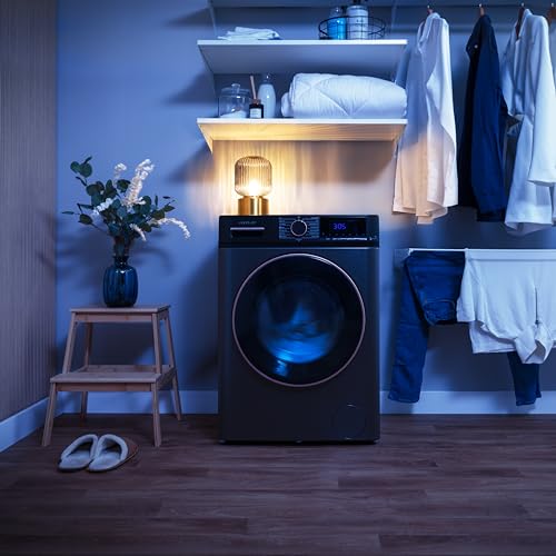 Cecotec Waschmaschine 8Kg Frontlader Bolero DressCode 8610 Inverter Steel A. 1400 U/min, Steam Max, Inverter Plus Motor, 15 Progr, OnSmart, Smooth Wash, Stop&Go, Antibakterielle Dichtung, Drum Clean