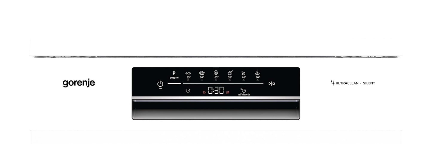 Gorenje GS643C90W Dishwasher/Freestanding/60 Width/16 Place Settings/6 Programmes/TotalDry/Total AquaStop/MultiClack/FlexUse/Intensive Programme/Crystal Glass/Energy Efficiency: C/Dimensions (H x W x