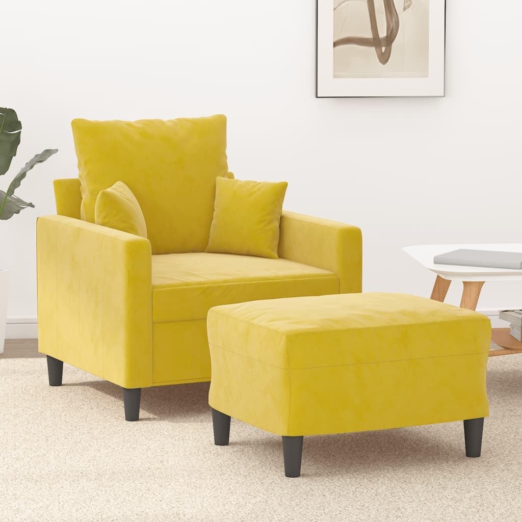 Willood 3-TLG. Sofagarnitur mit Kissen Dunkelgrau Samt,Sofa geeignet für Wohnzimmer, Sofa Set, mit Armlehnen und Kissen