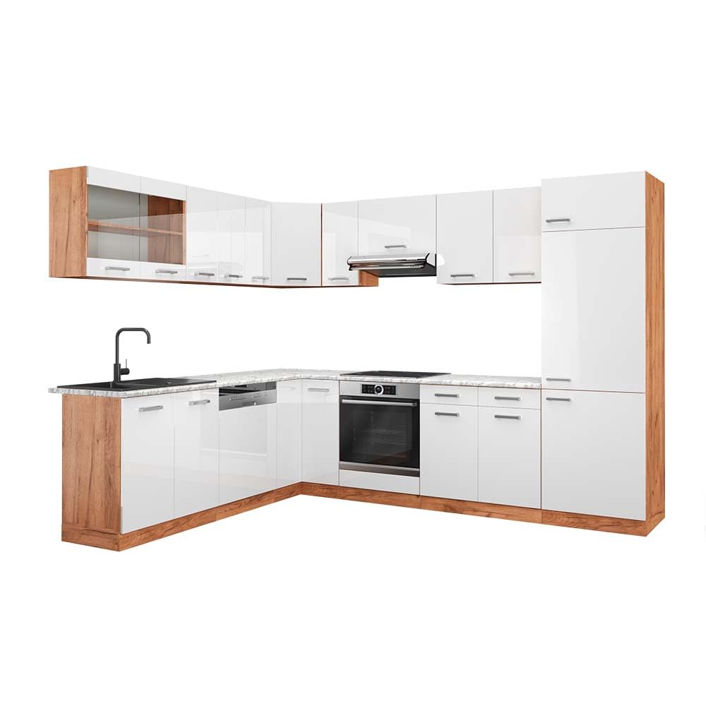 Vicco Goldkraft Kitchen Unit R-Line Corner 287 x 277 cm