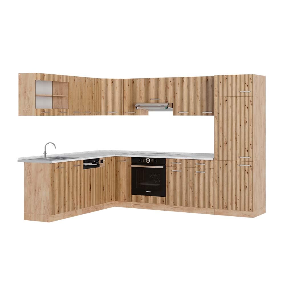 Vicco Goldkraft Kitchen Unit R-Line Corner 287 x 277 cm
