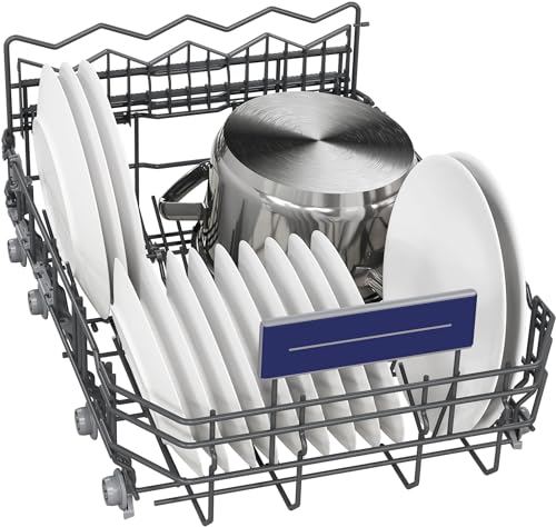 Siemens SR63EX24KE, iQ300 Smart Dishwasher, Fully Integrated, 45 cm Wide, Made in Germany, Cutlery Basket, Automatic Door Opening at the End of the Programme, Pleasantly Quiet with iQ Drive Motor