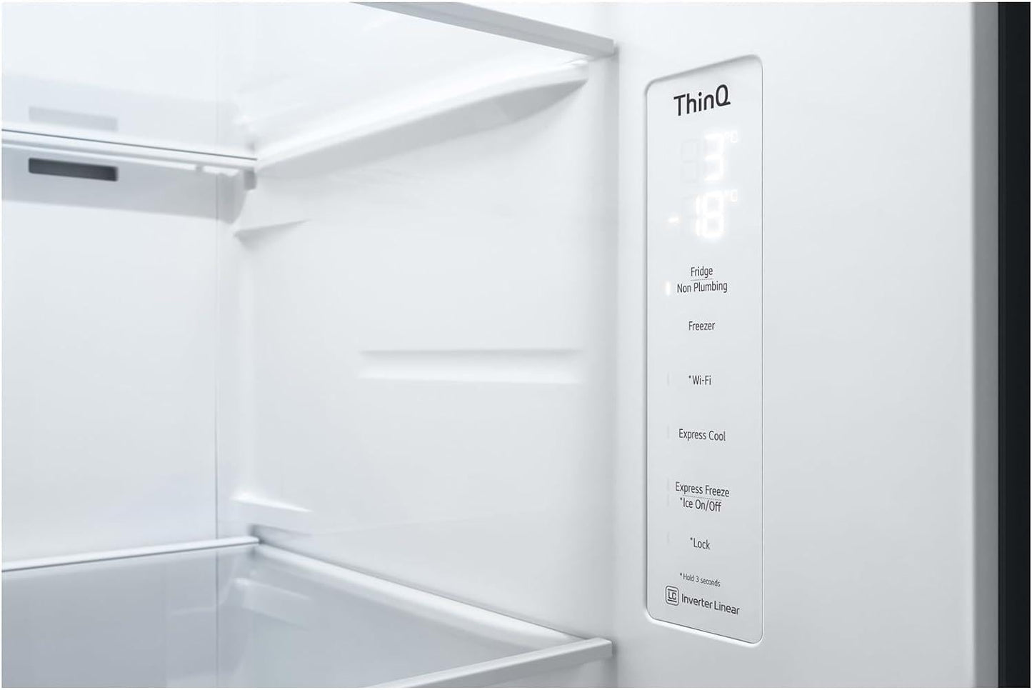LG GSLC40PYPE Side-by-Side Kühlschrank ǀ Smart Inverter Compressor ǀ Eis- und Wasserspenderǀ Total No Frost Technologie ǀ EEK E ǀ 638 L