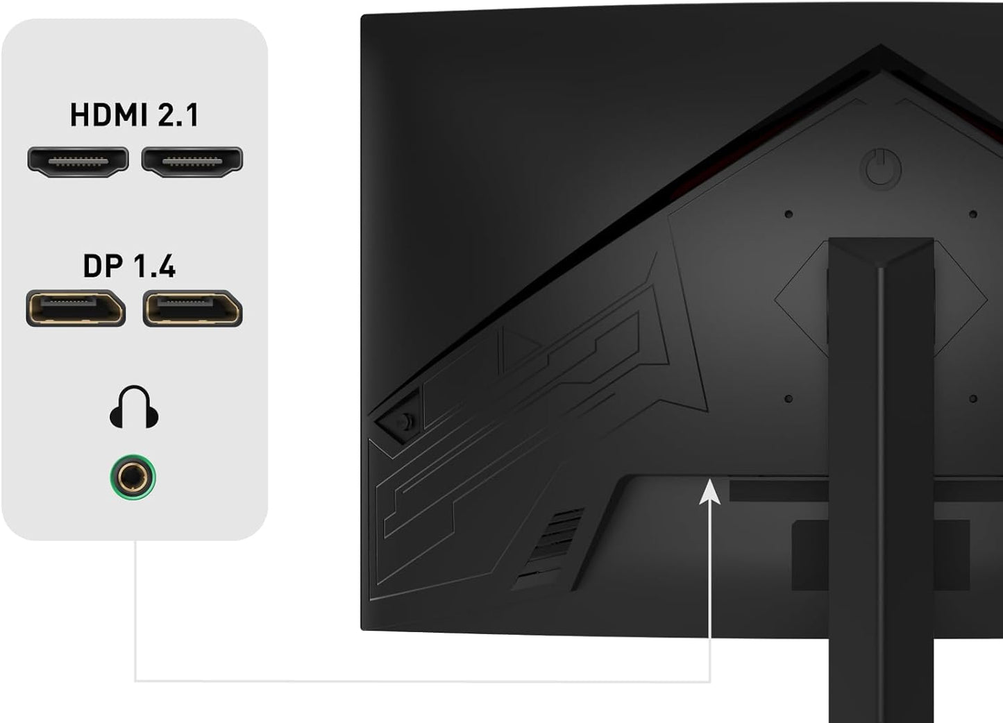 ODYS i27-Q-180-27 Inch Gaming Monitor (69 cm Screen, WQHD, 2,560 x 1,440 Pixels, 180 Hz, 1ms Response Time (MPRT), Fast IPS Panel, 120% sRGB, FreeSync, 2x HDMI, 2x Display Port)