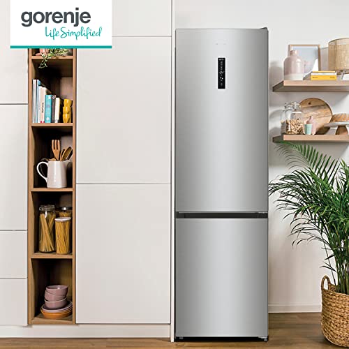 Gorenje N 619EAW4 Fridge-Freezer Combination, LED Display, 186 cm, 300 L, NoFrostPlus, Vegetable Compartment with Moisture Control, FastFreeze, White