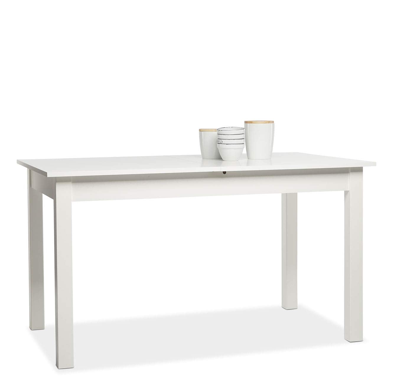 Newfurn Dining Table Wild Oak Dining Room Table Kitchen Table Dining Table II 120 x 76.5 x 70 cm (W x H x D) Extendible up to 160 cm including 40 cm Table Top Anthracite Kitchen Table Dining Table