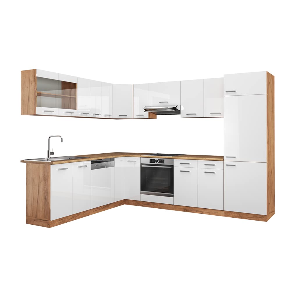 Vicco Goldkraft Kitchen Unit R-Line Corner 287 x 277 cm