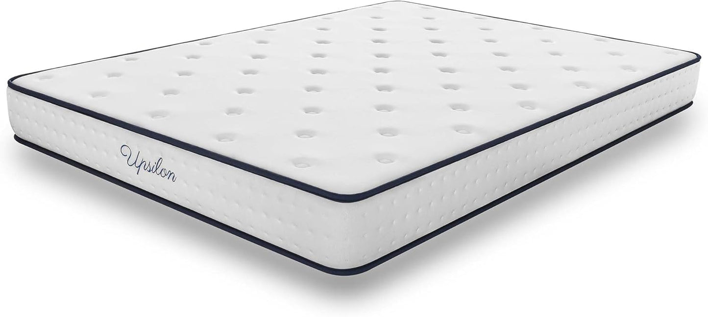 COSMOS - Mattress 180 x 200 cm Upsilon Cold Foam Mattress Hardness H2 - Oeko-Tex Certified - Latex Blue 7-Zone Mattress Height 21 cm - Made in EU