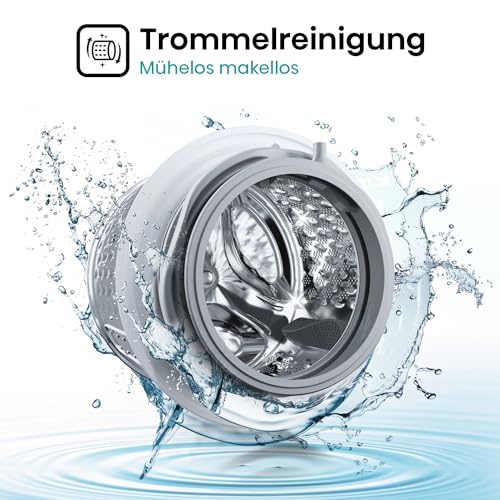 Hisense WF3S8043BB3 Waschmachine mit Dampffunkunktion, 8 kg, 1400 U,min, WIFI, ConnectLife, Power JetWash, Anti-Allergie Programm, Aqua Stop, Auto Wash, Quick Wash, EEK A-30 Prozent