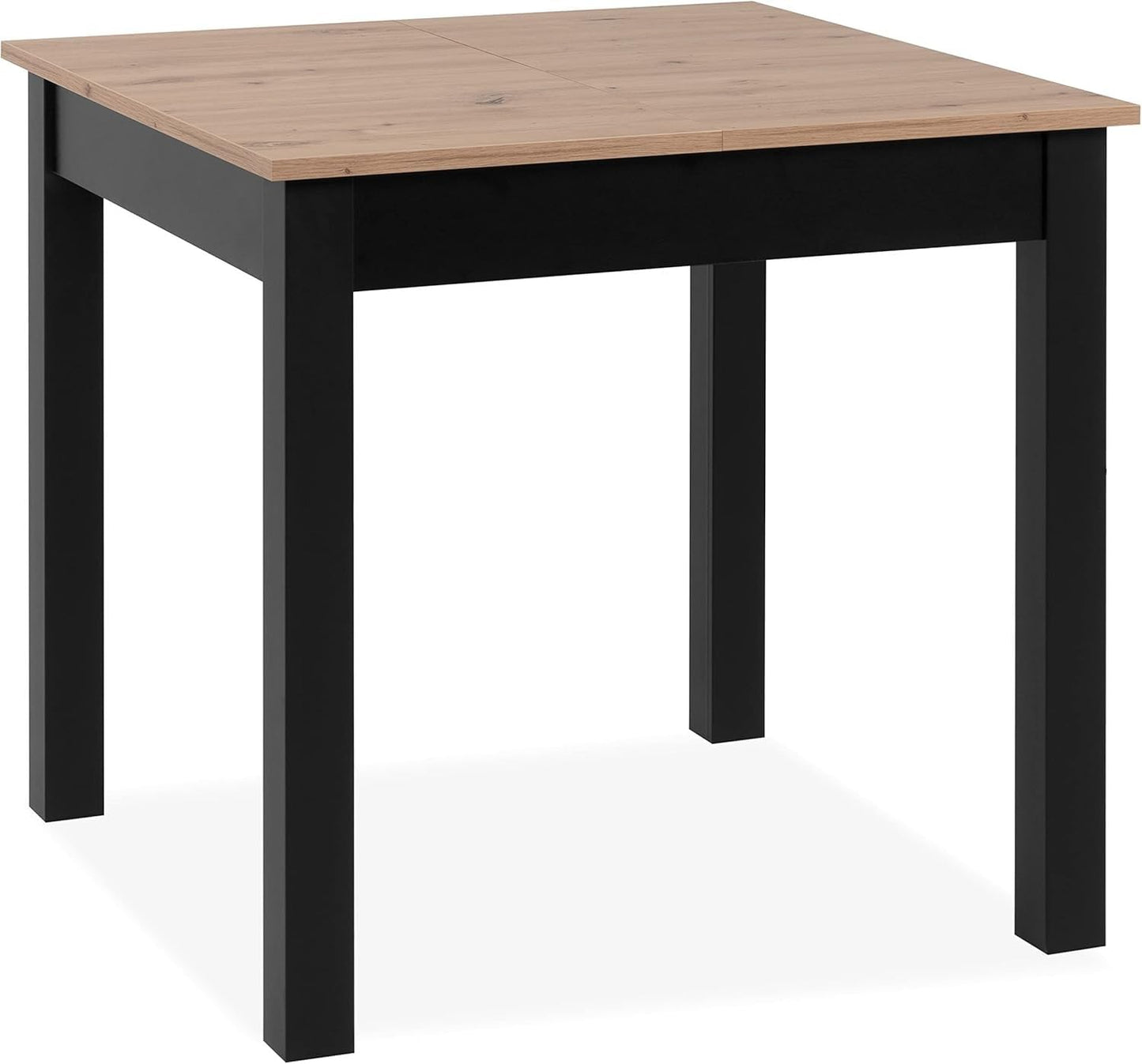 Newfurn Dining Table Wild Oak Dining Room Table Kitchen Table Dining Table II 120 x 76.5 x 70 cm (W x H x D) Extendible up to 160 cm including 40 cm Table Top Anthracite Kitchen Table Dining Table