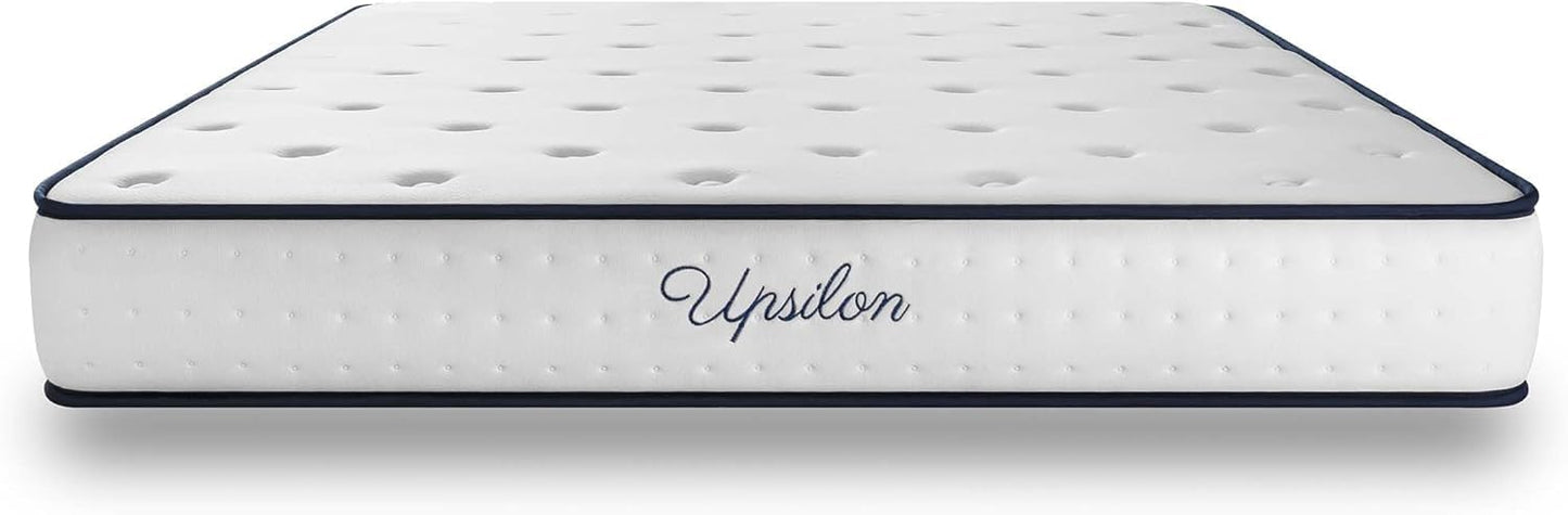 COSMOS - Mattress 180 x 200 cm Upsilon Cold Foam Mattress Hardness H2 - Oeko-Tex Certified - Latex Blue 7-Zone Mattress Height 21 cm - Made in EU