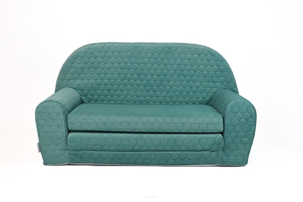 FORTISLINE Children's Sofa Mini Foldable 40 x 78 x 45 cm - Children's Sofa for Children 2-in-1 - Children's Couch Foldable - Foam Sofa Bed - Removable Cover - Many Designs