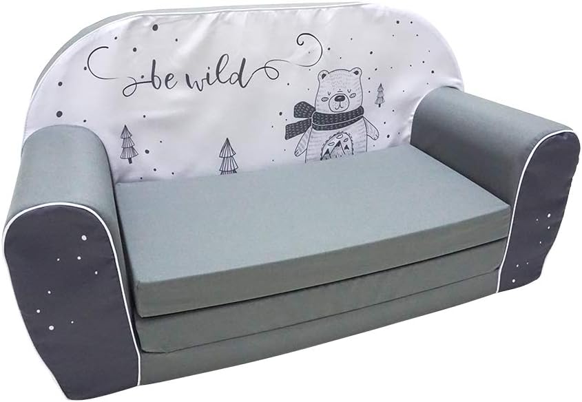 KNORRTOYS.COM Bear 68449 Children's Sofa, Grey