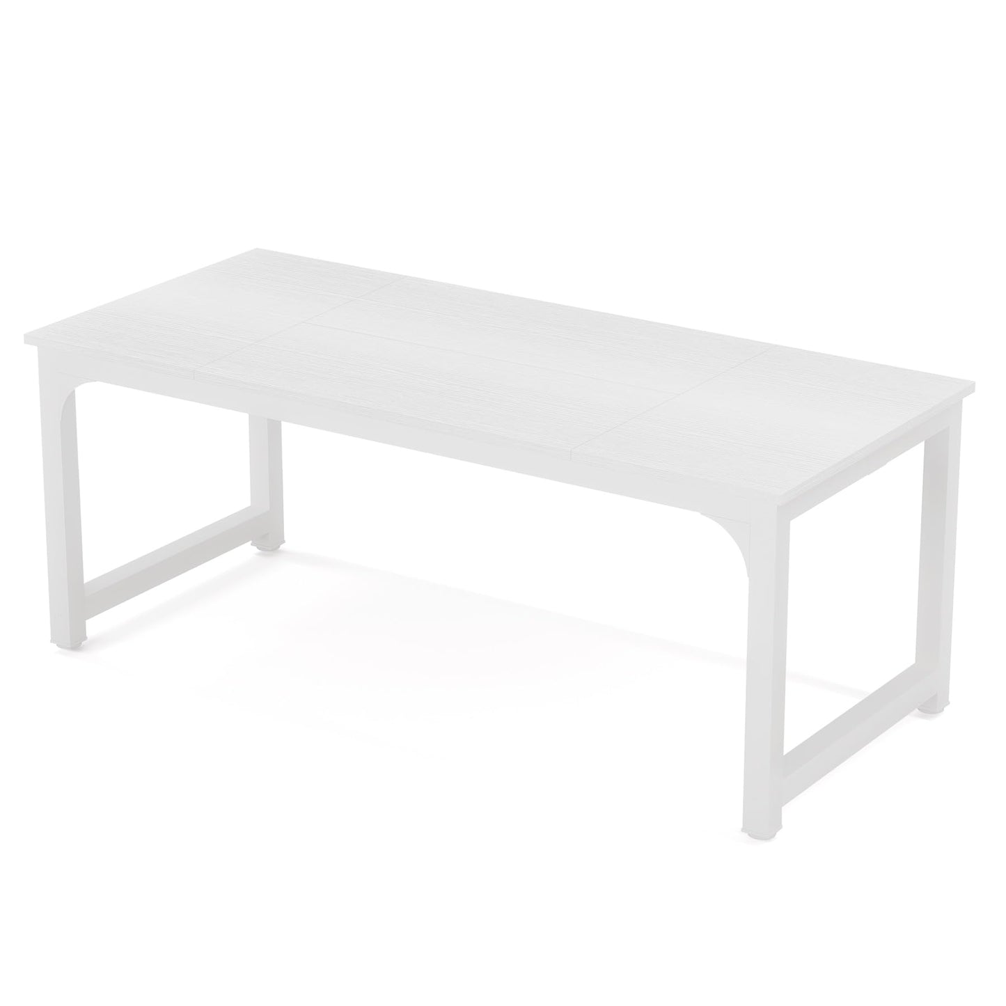 Tribesigns 160 x 80 cm Esstisch, industrieller Küchentisch für 4-6 Personen, rechteckiger Esstisch für Esszimmer, Küche, Wohnzimmer, mit robusten Metallbeinen (Rustikales Braun)