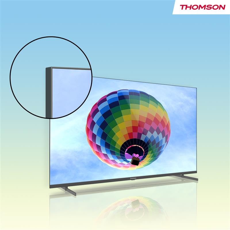 THOMSON 55QG6C14 QLED Plus Google Smart TV, Wi-Fi, Dolby Audio, Built-in Front Speaker, Bluetooth 5.1, Triple Tuner (Cable/Satellite/Antenna), HDMI, CI+, A+ Panel