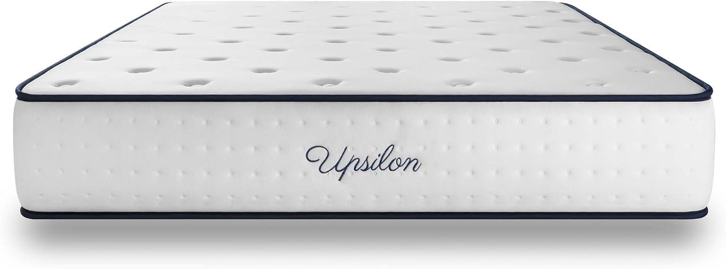 COSMOS - Mattress 180 x 200 cm Upsilon Cold Foam Mattress Hardness H2 - Oeko-Tex Certified - Latex Blue 7-Zone Mattress Height 21 cm - Made in EU