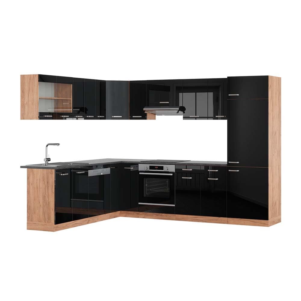 Vicco Goldkraft Kitchen Unit R-Line Corner 287 x 277 cm