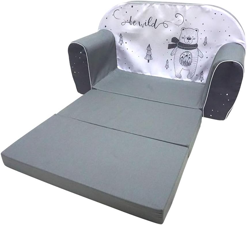 KNORRTOYS.COM Bear 68449 Children's Sofa, Grey