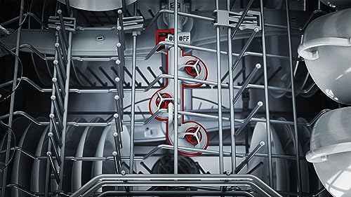 Bosch SMU4ETS08E, Series 4, Smart Undermount Dishwasher, 60 cm, Cutlery Basket, Dishwasher with Program Assistant, Particularly Quiet, Height-Adjustable Upper Basket, Automatic Door Opening, Stainless