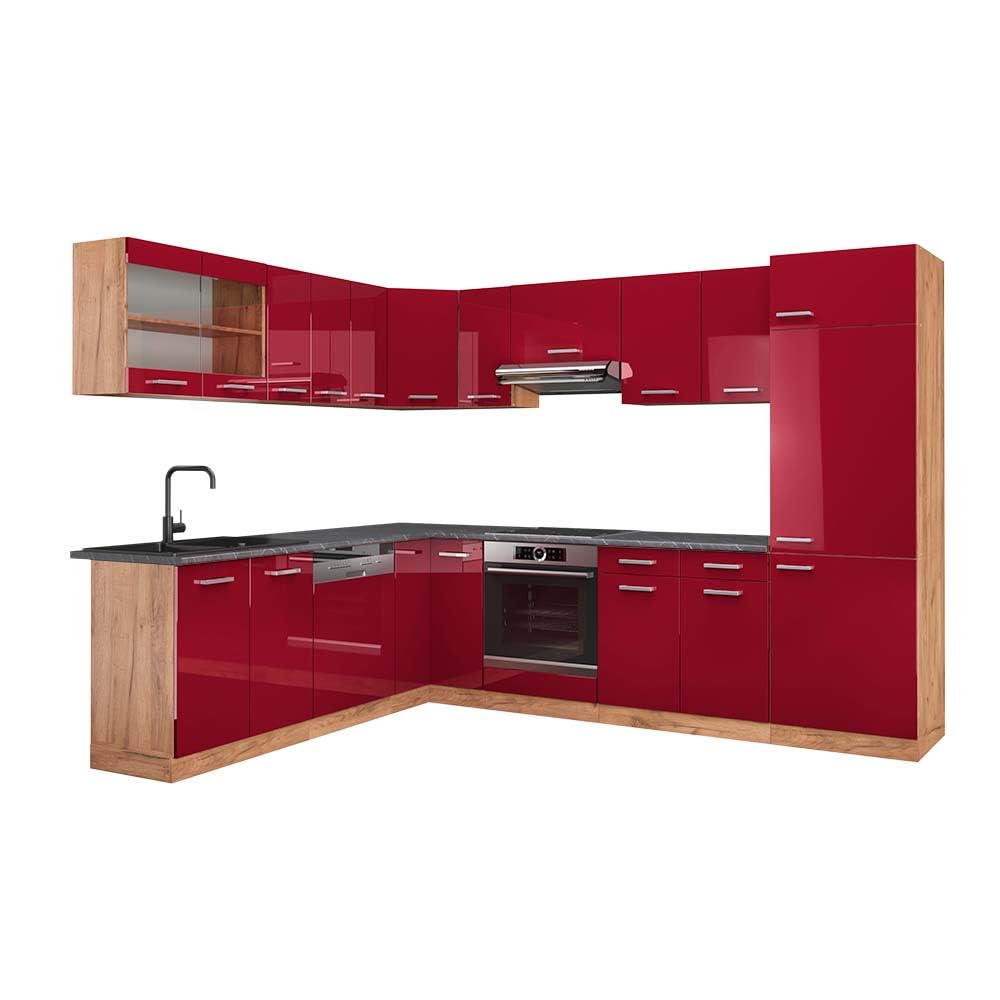 Vicco Goldkraft Kitchen Unit R-Line Corner 287 x 277 cm