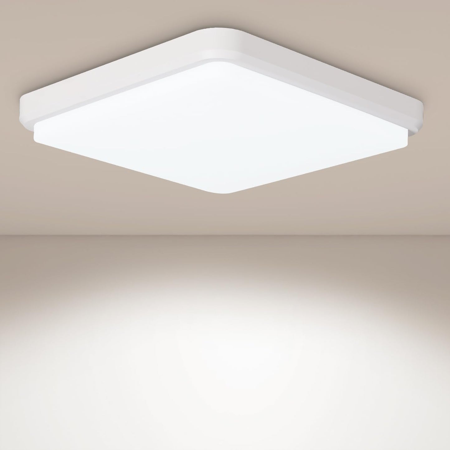 JDONG 90W LED Deckenleuchte Dimmbar 90x55CM Deckenlampe mit Fernbedienung 3000K-6500K Helligkeit einstellbar moderne Rechteckige Leuchte für Wohnzimmer