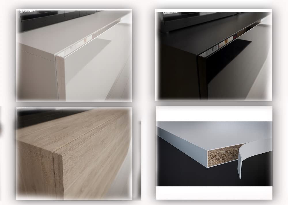 Furnitech Living Room Wall Unit | Hanging Living Room Wall Unit Modern | Living Room Cabinet Wall with Shelves and TV Cabinet | Living Room Furniture without LED (Nowara AN1-17S-M50 1A)