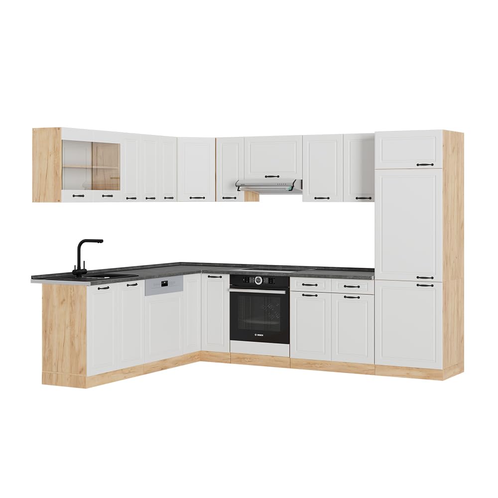 Vicco Goldkraft Kitchen Unit R-Line Corner 287 x 277 cm