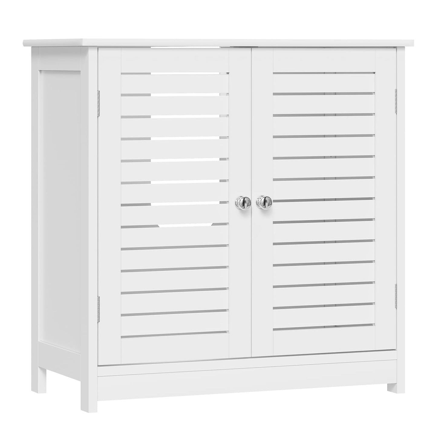 EUGAD Under Basin Vanity Unit Bathroom Cupboard with 2 Doors 60 x 30 x 60 cm, Bamboo