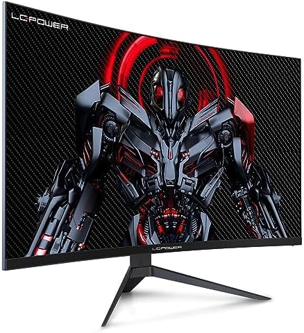LC-POWER FHD Curved Monitor 32 Zoll, 165 Hz, 1920x1080, 1ms, 1500R und Freesync mit G-Sync-Kompatibilit, HDMI & DP, VESA, LC-M32-FHD-165-C-A