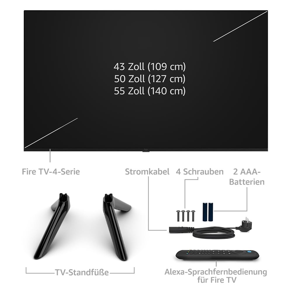 All-new Amazon Fire TV 50" 4-Series 4K UHD smart TV, stream live TV without cable