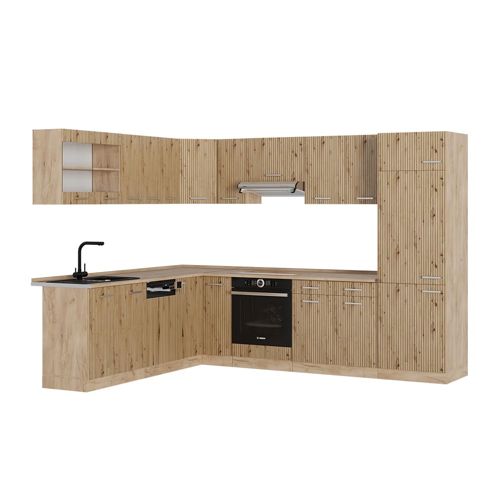 Vicco Goldkraft Kitchen Unit R-Line Corner 287 x 277 cm