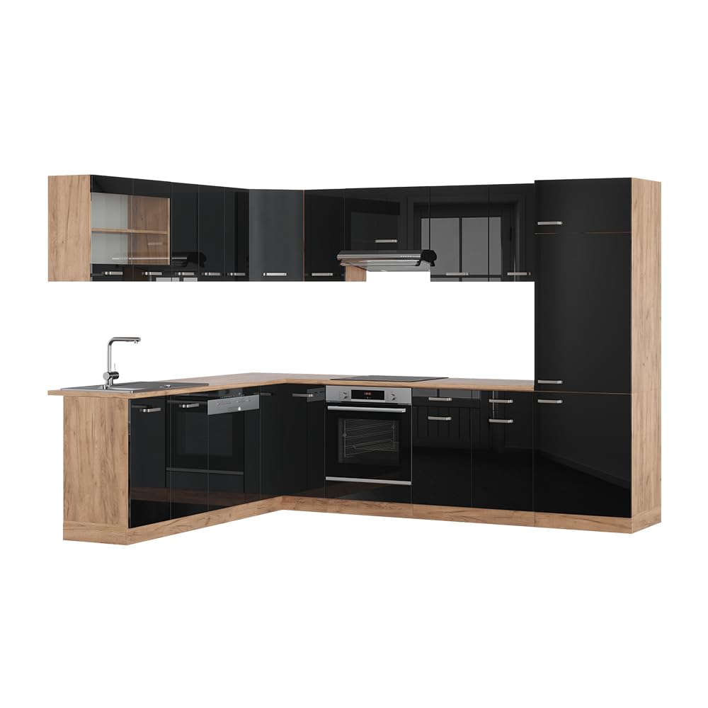 Vicco Goldkraft Kitchen Unit R-Line Corner 287 x 277 cm