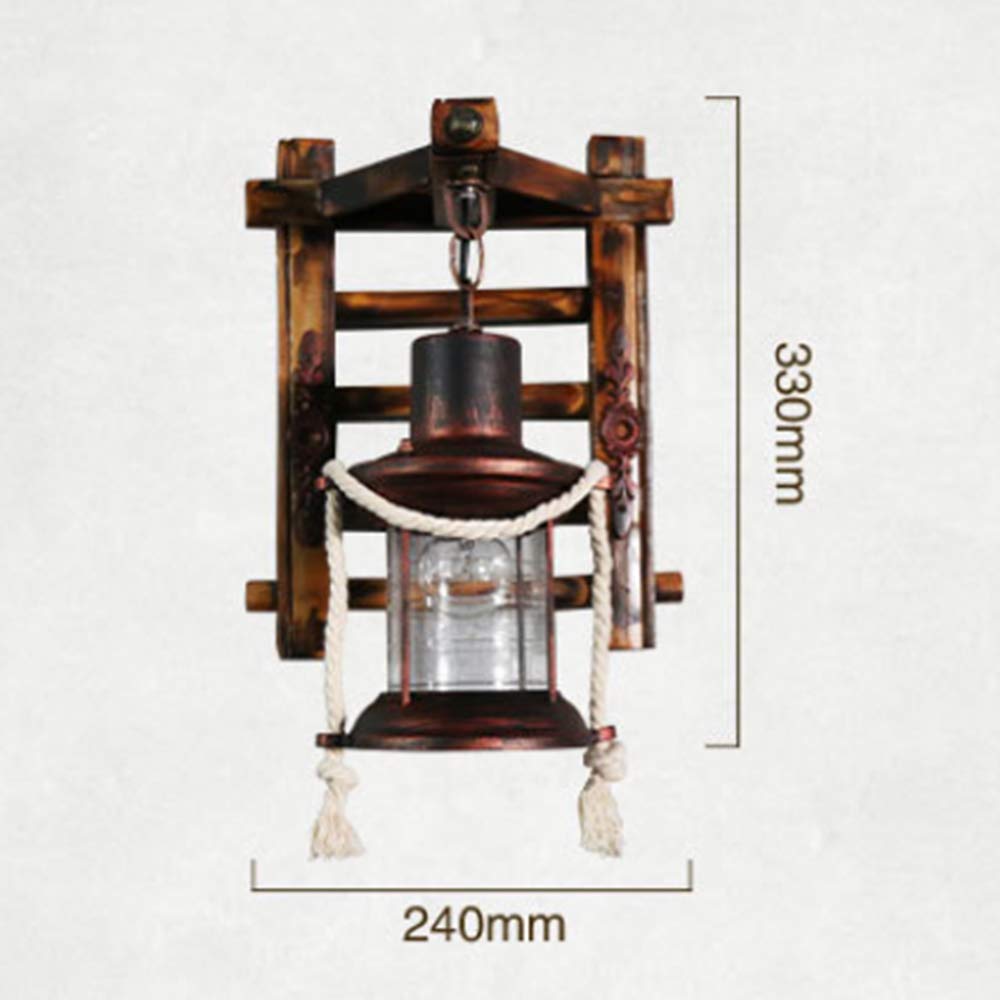 E27 Industrieller Retro Pendelleuchte Massivem Holz Esstisch Lamp Antike Getriebeleuchten Wohnzimmer Kronleuchter Höhenverstellbare Schlafzimmer Hängelampe Bar Dekoration Deckenleuchten (3 Flamme)