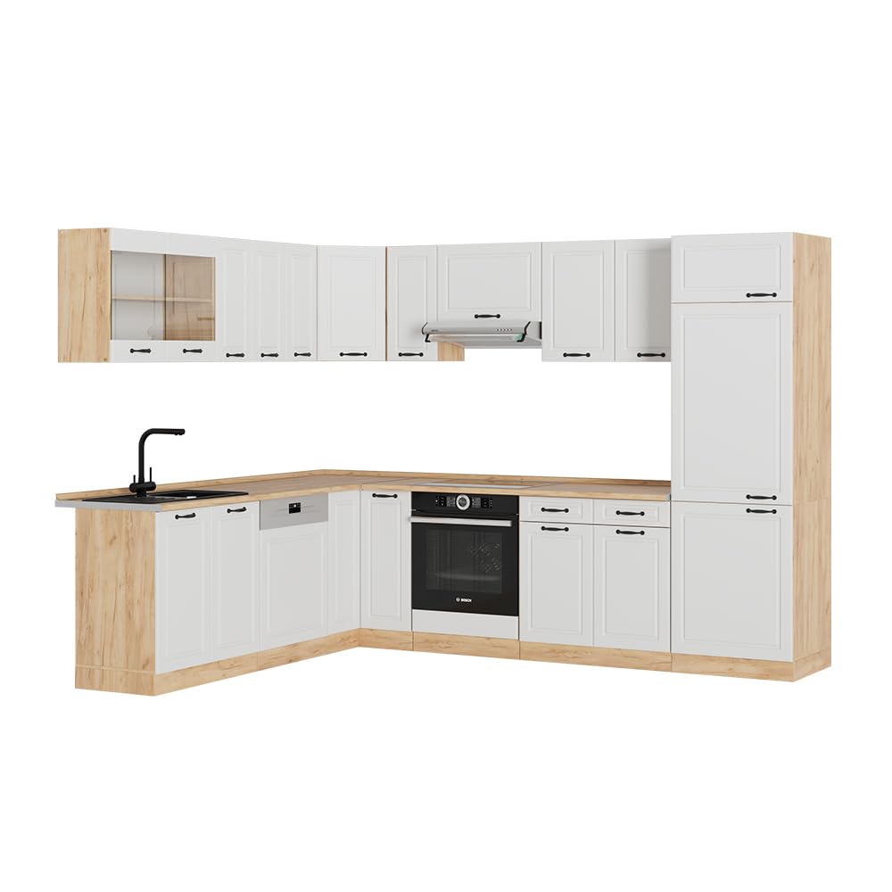 Vicco Goldkraft Kitchen Unit R-Line Corner 287 x 277 cm