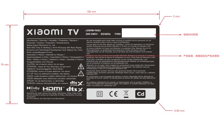 Xiaomi F, 50 Zoll (127 cm), 4K UHD, Smart TV, Fire TV, Triple Tuner DVB-C/S/S2/T/T2,HDR10, MEMC,Game Boost mode 120Hz, Sprachsteuerung mit Alexa, 2GB+32GB, Kompatibel mit Apple AirPlay