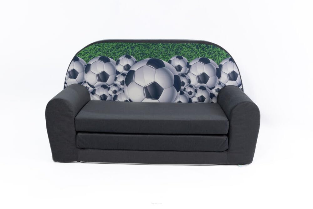 FORTISLINE Children's Sofa Mini Foldable 40 x 78 x 45 cm - Children's Sofa for Children 2-in-1 - Children's Couch Foldable - Foam Sofa Bed - Removable Cover - Many Designs
