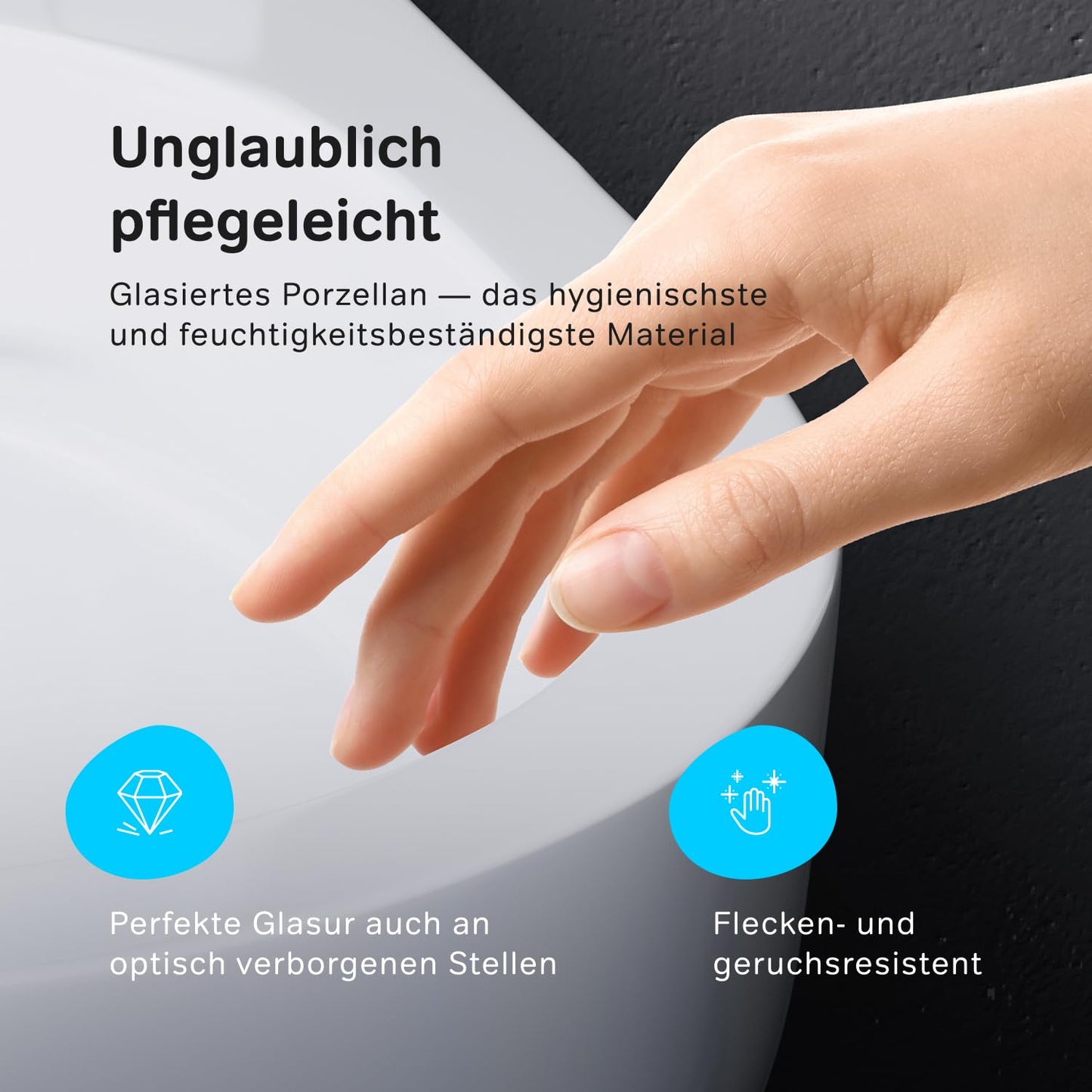 AM.PM X-Joy S - Spülrandlos Hänge WC, Tiefspül Toilette FlashClean, Wand WC mit Toilettendeckel mit Absenkautomatik, Hänge Toilette aus Keramik, Weiß, 50 cm lang