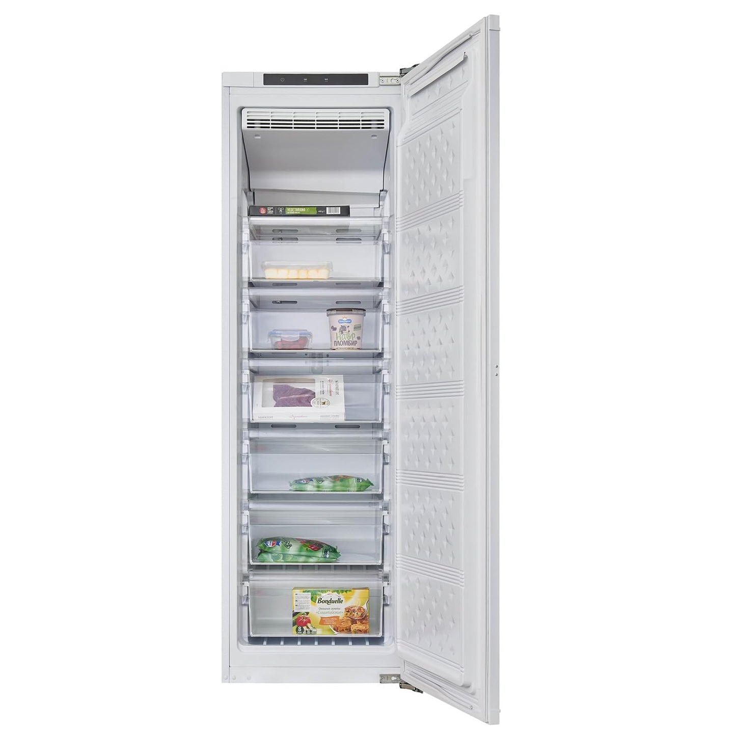 magictec Einbaukühlschrank mit Gefrierfach | 177 cm | 248L (186L/62L) | No Frost | Kühl-Gefrierkombination mit austauschbaren Türscharnieren | Inverterkompressor | Schnellkühlung | Geräuscharm