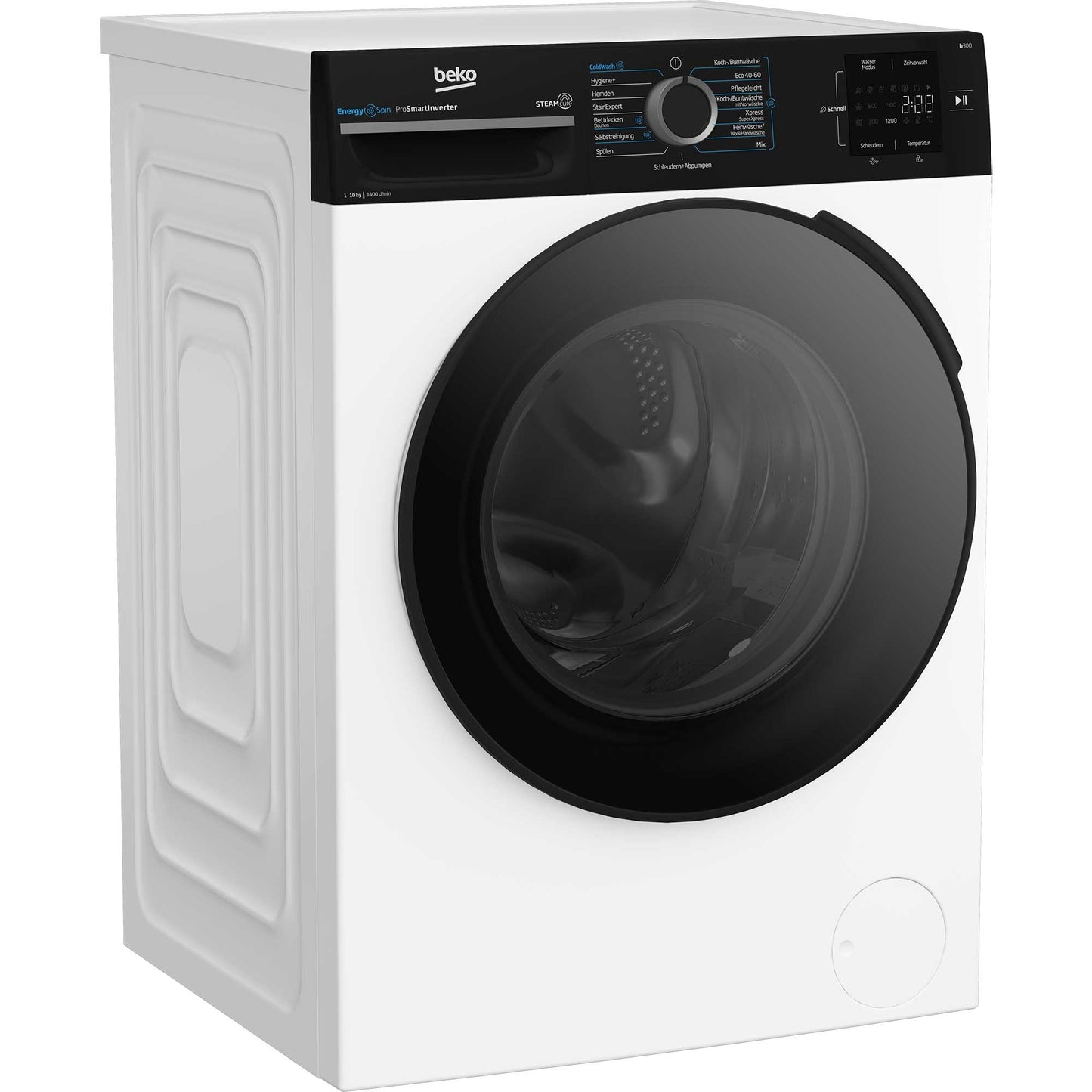 Beko BM3WFU3741R Waschvollautomat, Waschmaschine, 7 kg, EnergySpin, Schleuderwahl 1400 U/min, SteamCure Dampffunktion, allergikergeeignet, AquaWave Schontrommel, Weiß