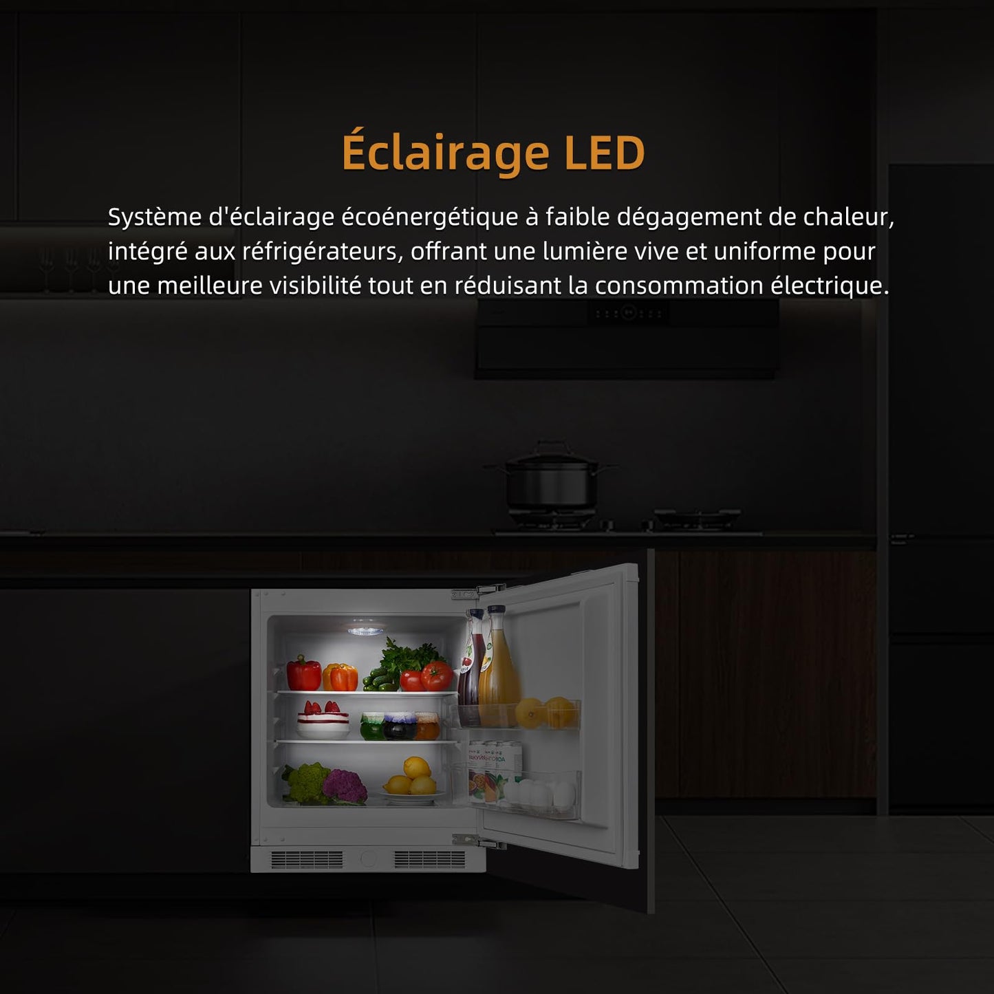 magictec Einbaukühlschrank mit Gefrierfach | 177 cm | 248L (186L/62L) | No Frost | Kühl-Gefrierkombination mit austauschbaren Türscharnieren | Inverterkompressor | Schnellkühlung | Geräuscharm