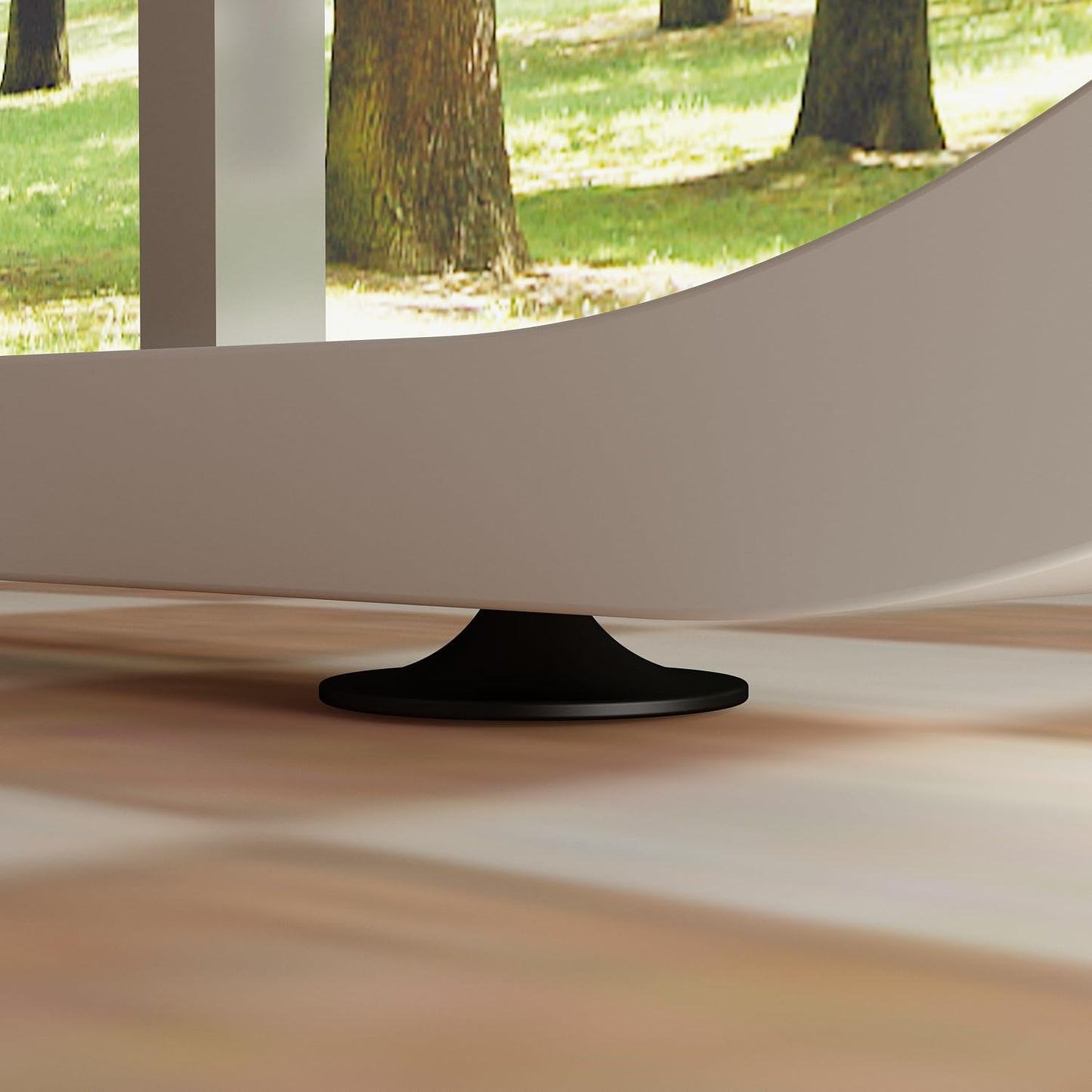 DEZAGCE L Förmiger Schreibtisch, Eckschreibtisch, Computertisch, Schbreibtisch mit 3 Schubladen und 105 cm Länge Aktenschrank,Arbeitstisch, Schreibtische, Weiß, 140 x 105 x 75 cm