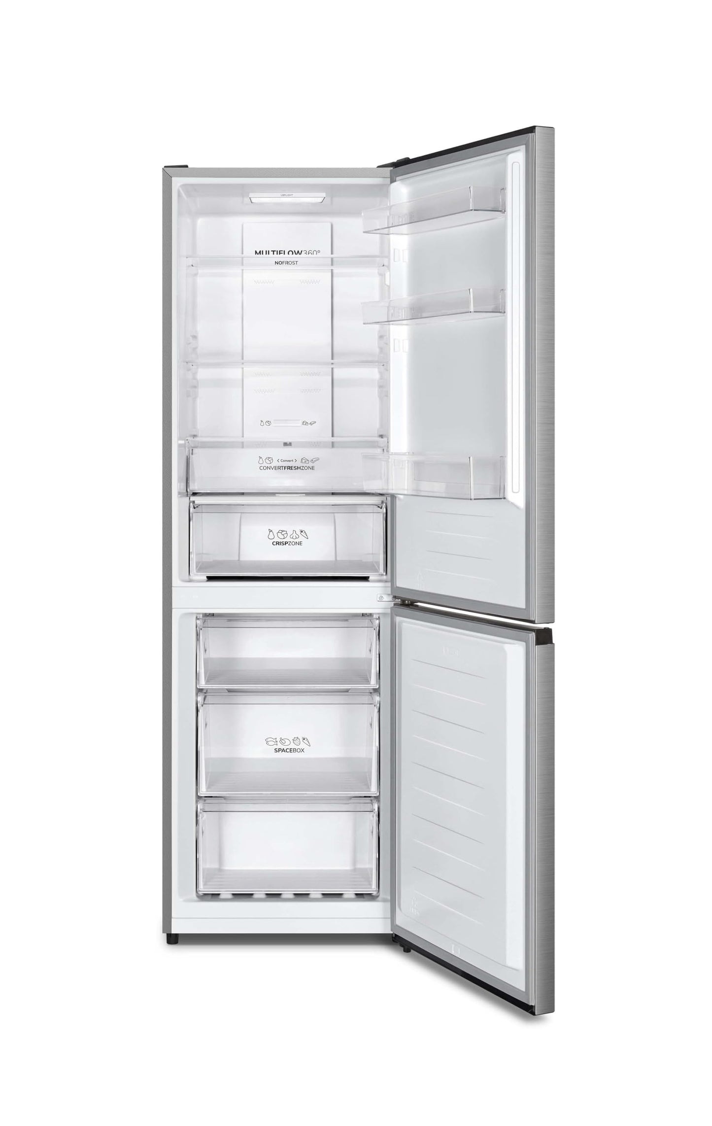 Gorenje N 619EAW4 Fridge-Freezer Combination, LED Display, 186 cm, 300 L, NoFrostPlus, Vegetable Compartment with Moisture Control, FastFreeze, White