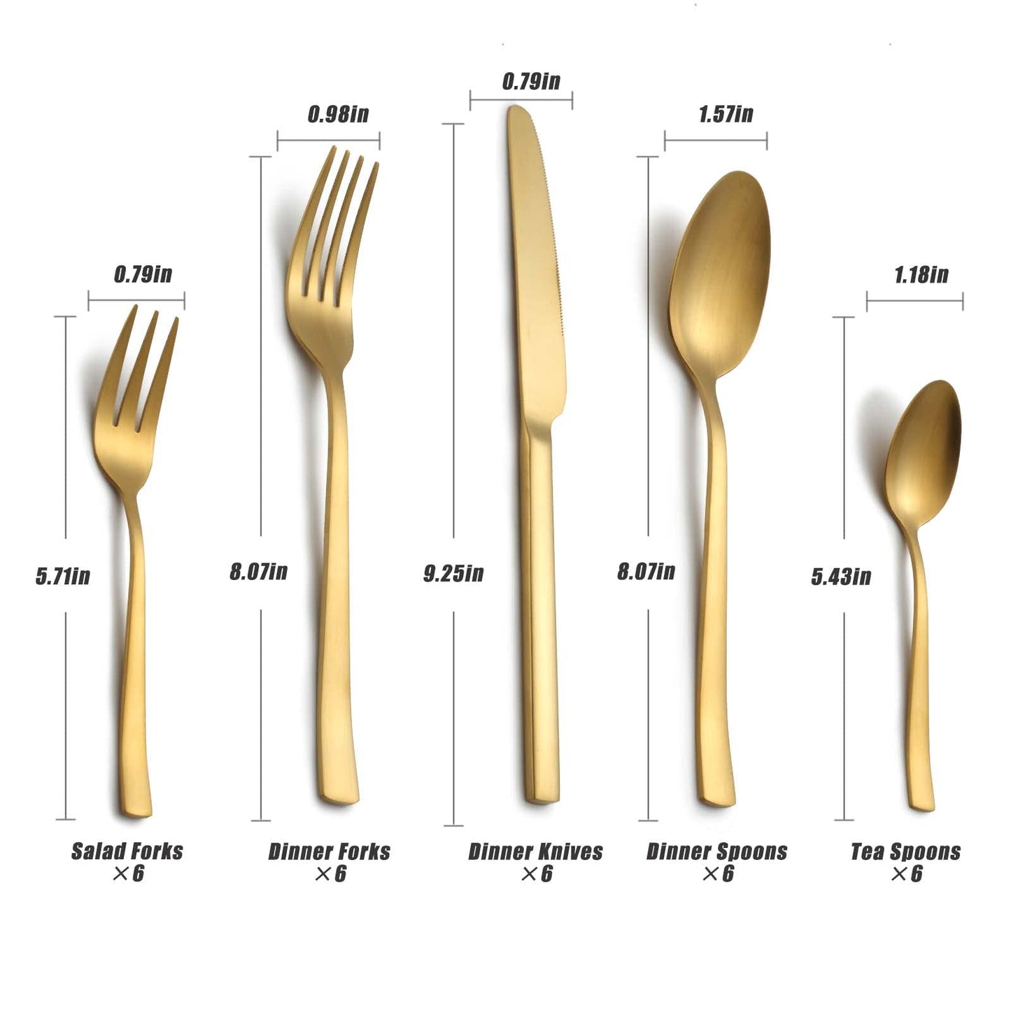 BEWOS Besteckset für 6 Personen, 30-teiliges Besteckset aus Edelstahl, Besteckset aus Silber, inklusive Messer, Gabeln und Löffel, hochglanzpoliert und spülmaschinenfest